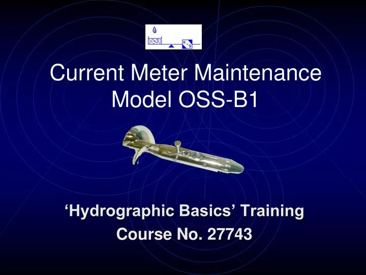 current meter maintenance model oss b1