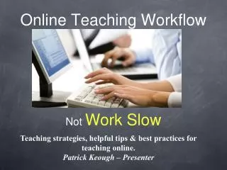 Online Teaching Workflow