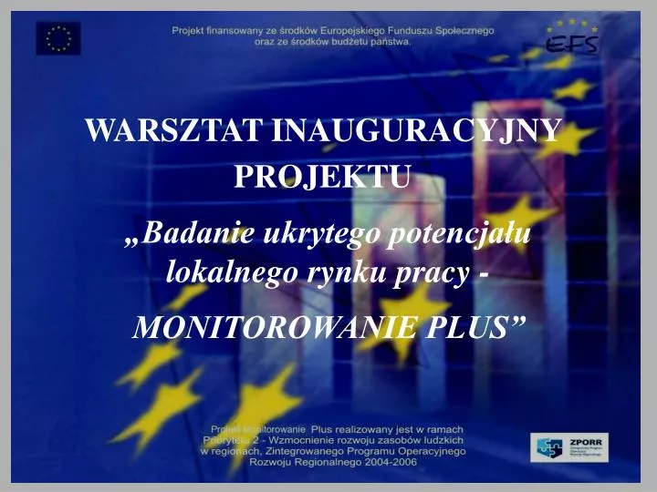 warsztat inauguracyjny projektu