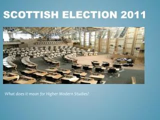 Scottish Election 2011