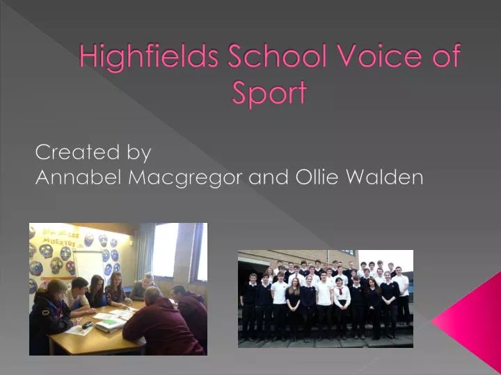 highfields school voice of sport
