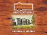 Naziv strokovne izobrazbe: inženir/ka lesarstv a Okrajšava: inž. les . - slide 1