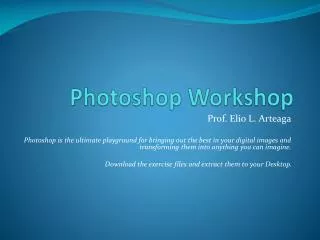 Photoshop Workshop