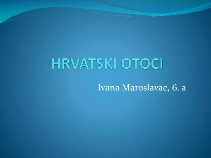 hrvatski otoci