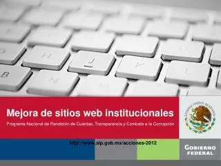 Mejora de sitios web institucionales
