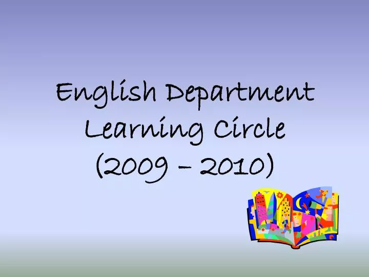 english department learning circle 2009 2010