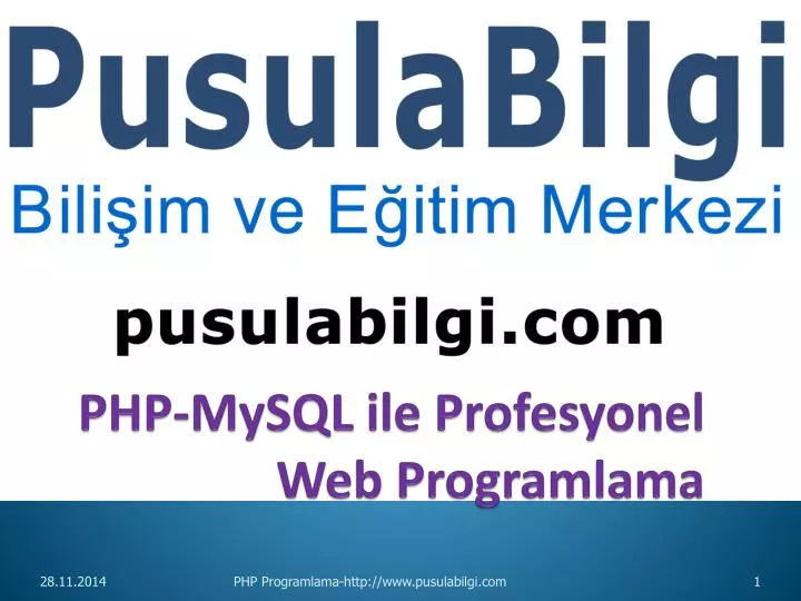 php mysql ile profesyonel web programlama