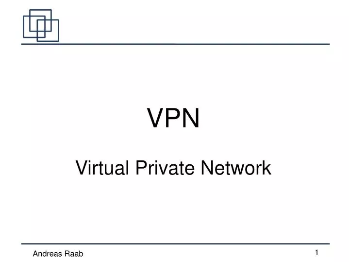 vpn virtual private network