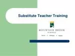 Substitute Teacher Training - slide 1