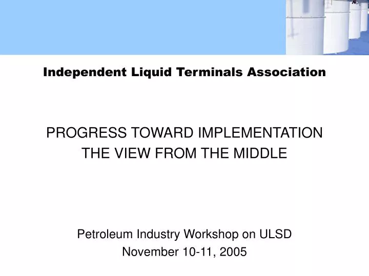 independent liquid terminals association