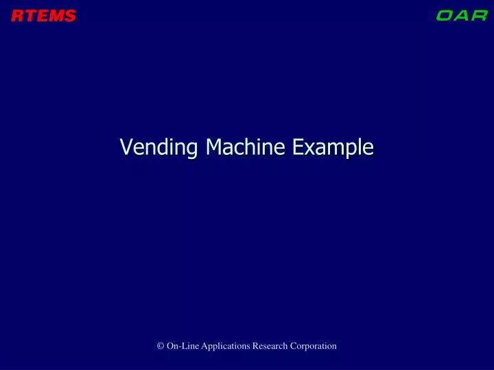 vending machine example