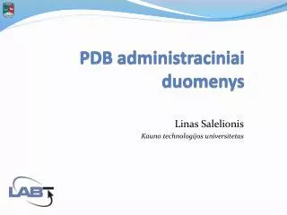 PDB administraciniai duomenys