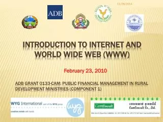 Introduction to internet and world wide web (WWW)