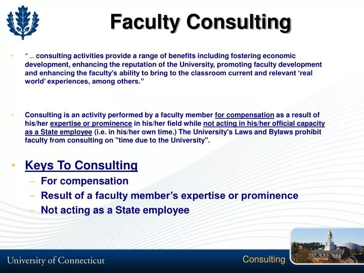 faculty consulting