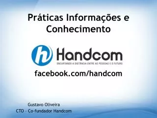 Práticas Informações e Conhecimento