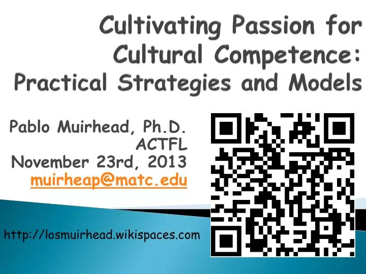 cultivating passion for cultural competence practical strategies and models