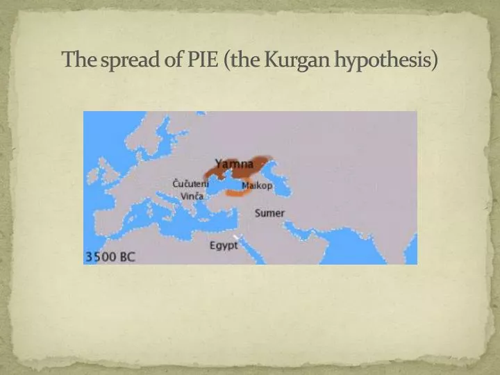 the spread of pie the kurgan hypothesis