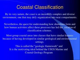 Coastal Classification