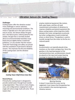 Vibration Sensors for Cooling Towers