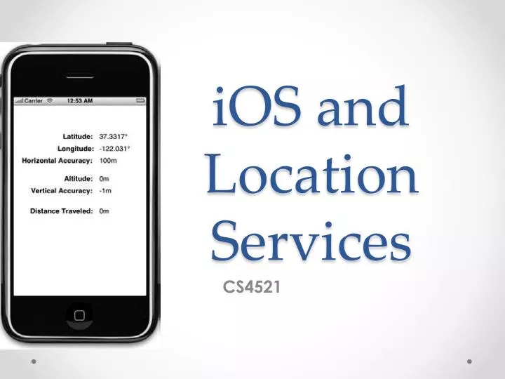 ios and location services