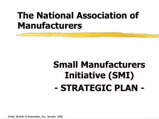 The National Association of Manufacturers