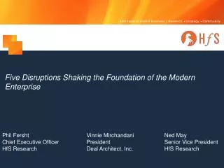 Five Disruptions Shaking the Foundation of the Modern Enterprise