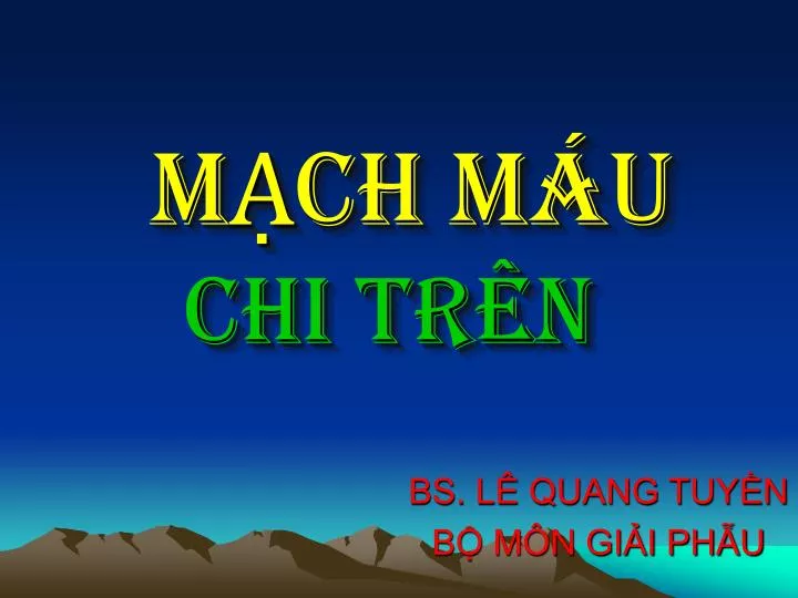 m ch m u chi tr n