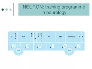 NEURON: training programme in neurology
