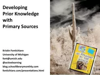 Developing Prior Knowledge with Primary Sources