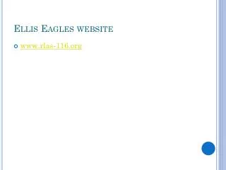 Ellis Eagles website