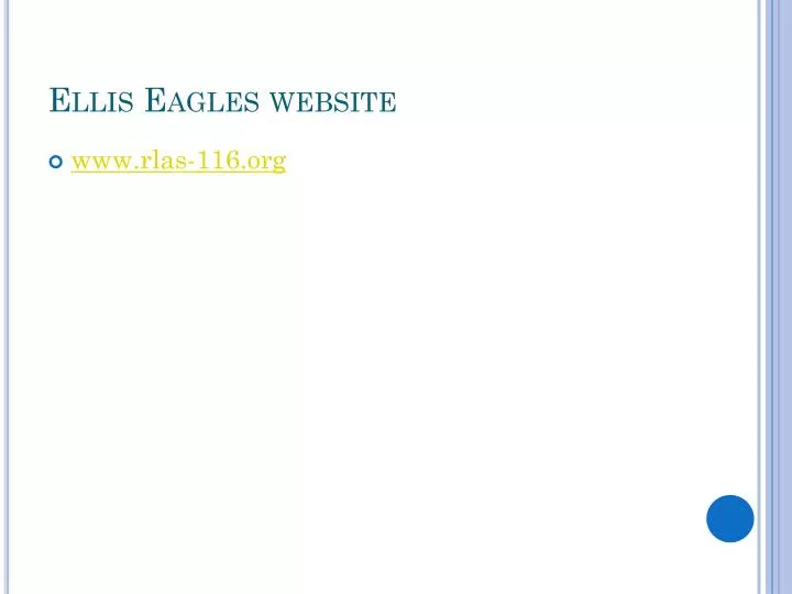 ellis eagles website