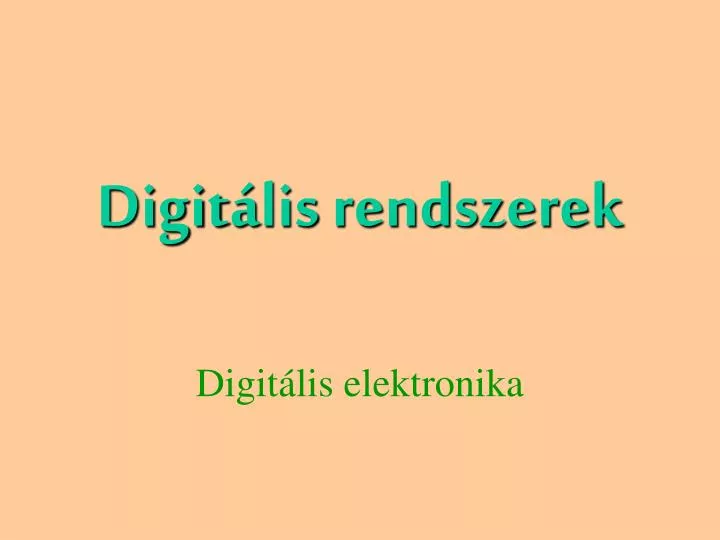 digit lis rendszerek