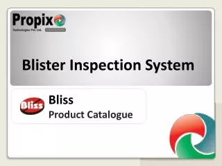 Bliss Product Catalogue