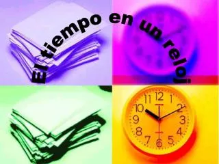El tiempo en un reloj