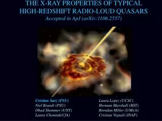 THE X-RAY PROPERTIES OF TYPICAL HIGH-REDSHIFT RADIO-LOUD QUASARS Accepted in ApJ (arXiv:1106.2557)
