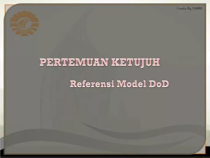 referensi model dod