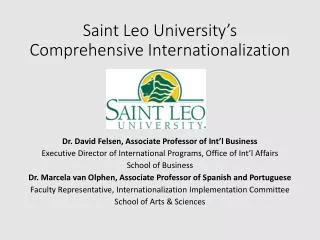 Saint Leo University’s Comprehensive Internationalization