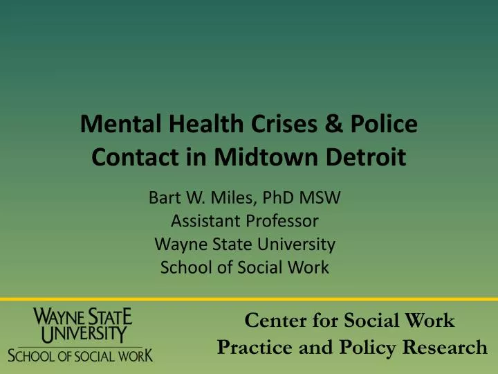mental health crises police contact in midtown detroit