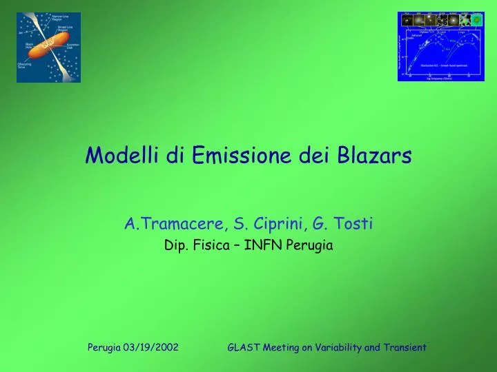 modelli di emissione dei blazars