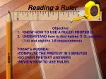 Reading a Ruler - slide 1
