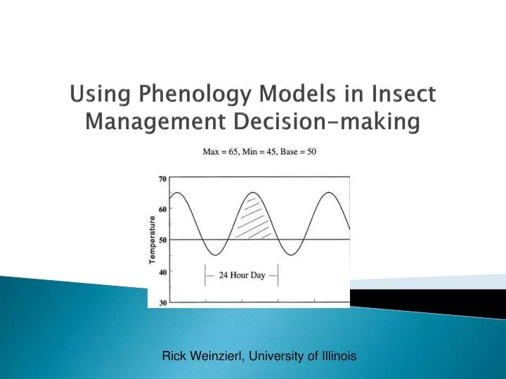 using phenology models in insect management decision making