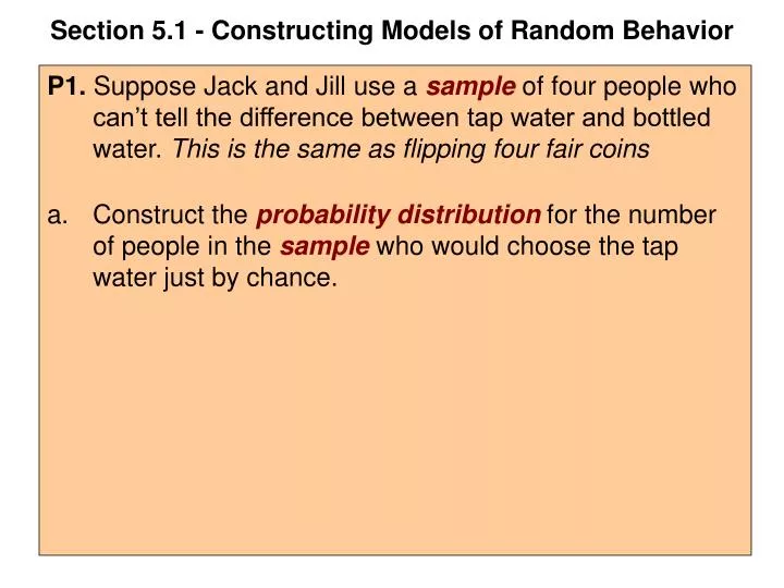 section 5 1 constructing models of random behavior