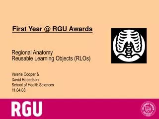 First Year @ RGU Awards
