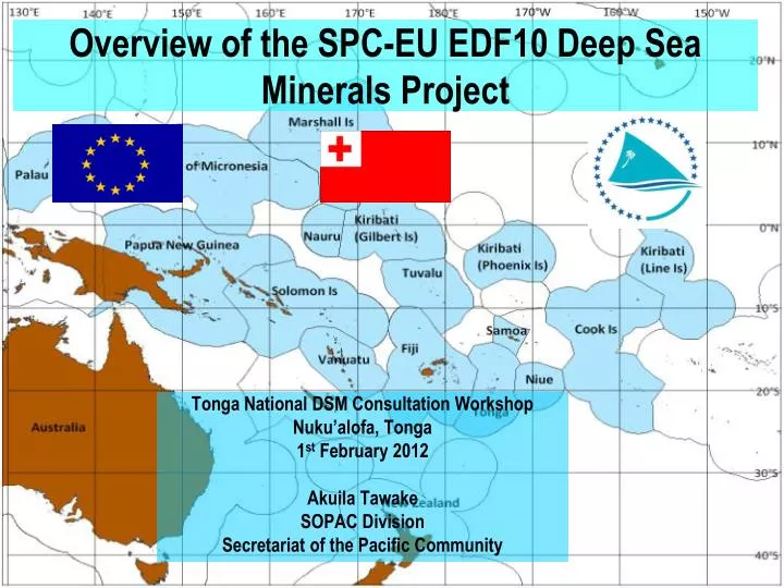 overview of the spc eu edf10 deep sea minerals project