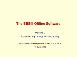The BESIII Offline Software