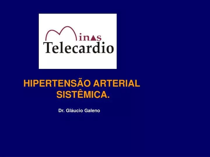 hipertens o arterial sist mica