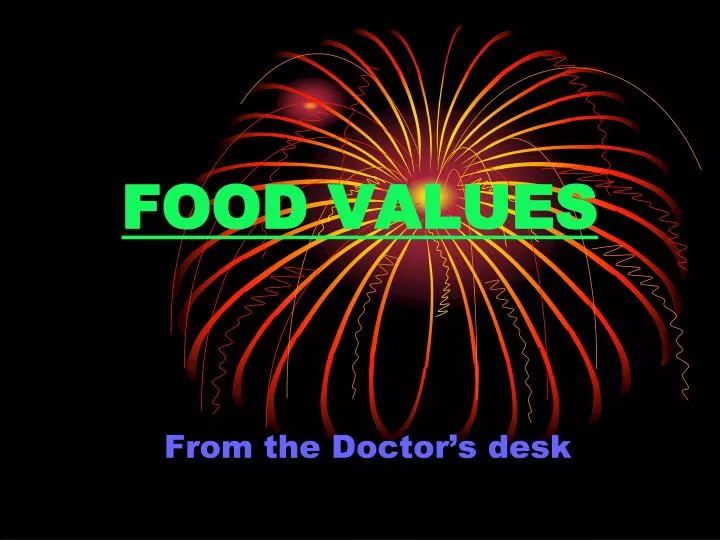 food values