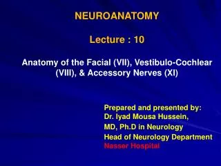 NEUROANATOMY Lecture : 10
