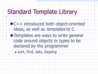 Standard Template Library