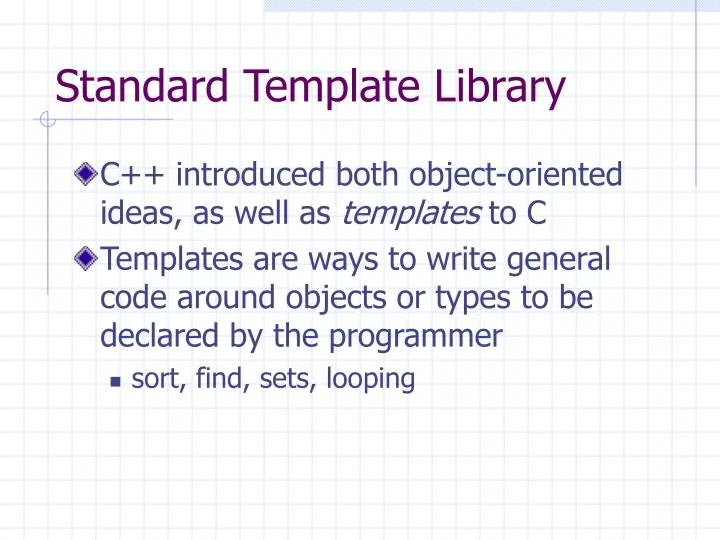 standard template library